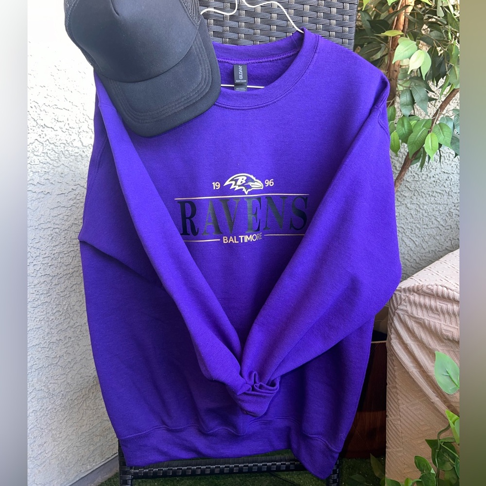 Baltimore Ravens Purple NFL Crewneck - Picture 3 of 3